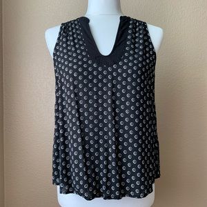 Anthropologie Maeve Black and White Tank Top